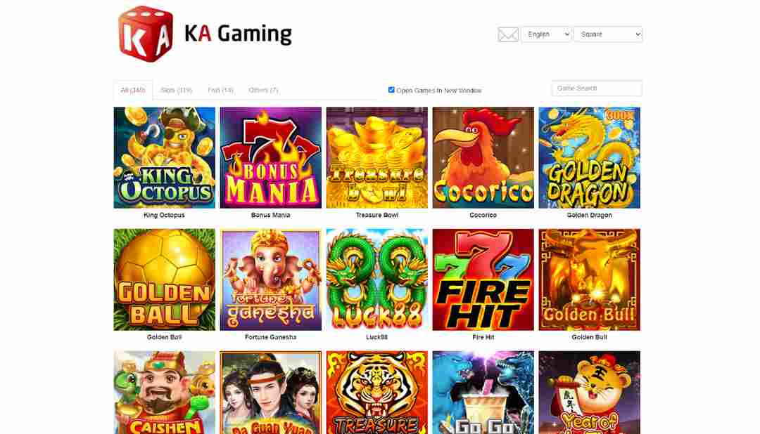 Sự cuốn hút của nhà phát hành trò chơi KA Gaming